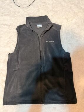 Columbia Black Fleece Jacket with White Logo